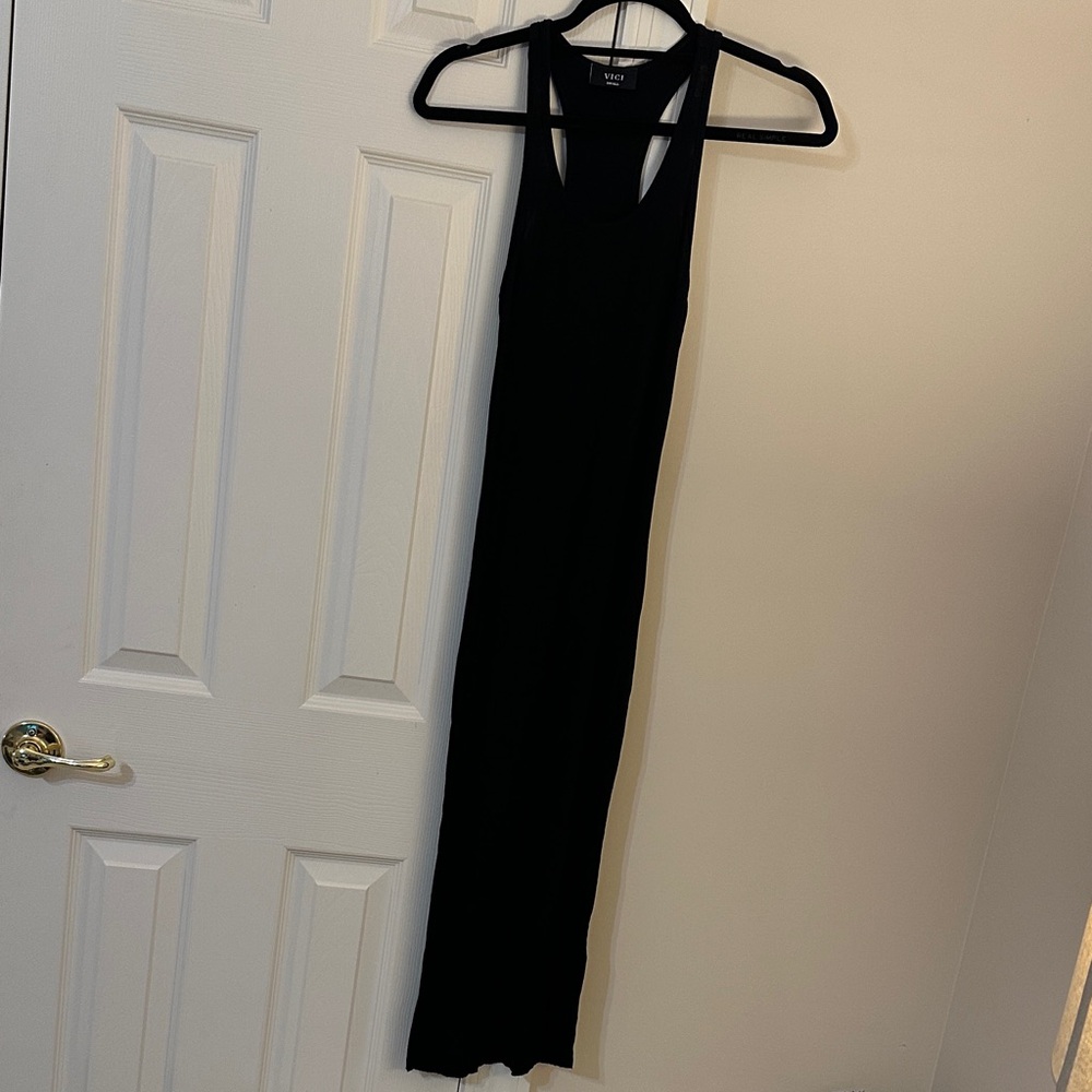 Vici Black Midi Dress